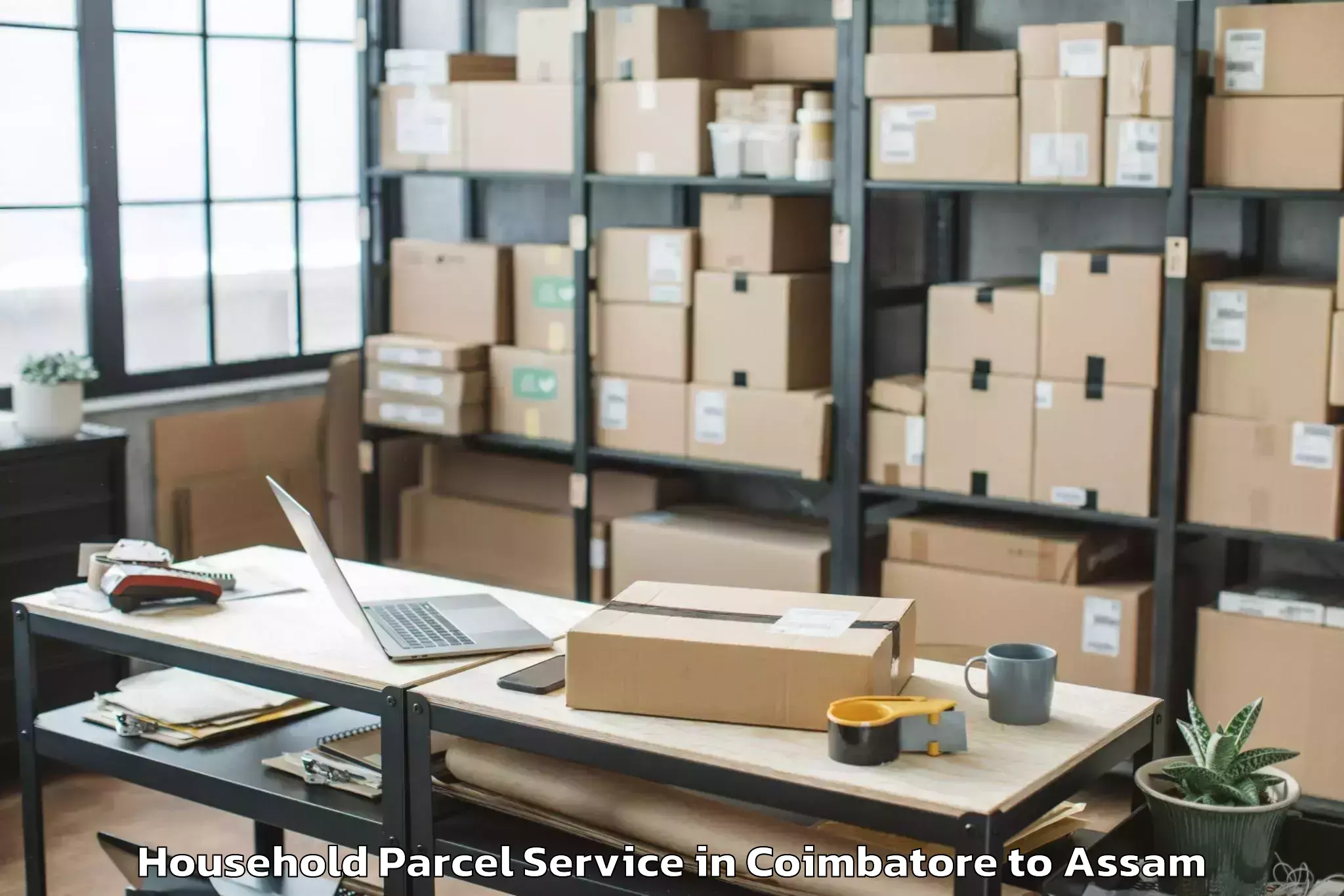 Book Coimbatore to Sonari Charaideo Household Parcel Online